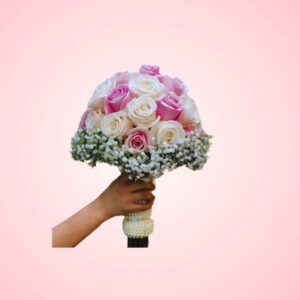 Sweet Success Pink And White Bridal Bouquet