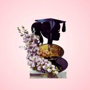 Grand Graduation Silhouette & Orchid Display